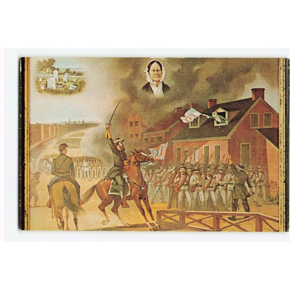 Barbara Fritchie Civil War Incident Frederick Maryland Vintage Postcard 21265